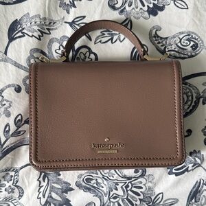 Kate Spade taupe top handle crossbody